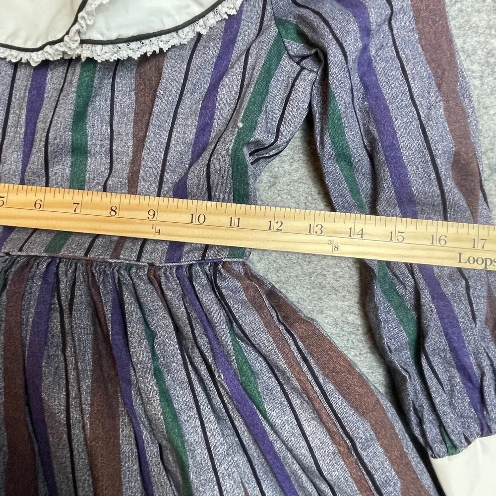 VTG Sweet N Sassy Dress Girls‎ Size 10 Long Sleeve Ruffled Full Circle Costume